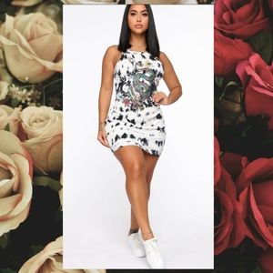 SOLD.    Fashion Nova  Dragon Slayer Mini Dress